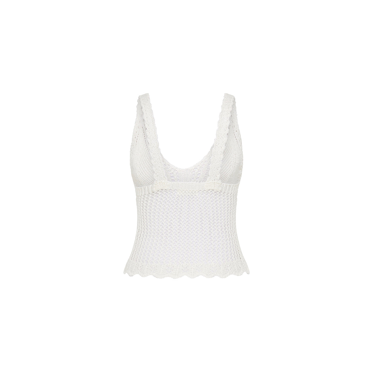 Kulani Kinis - Crochet Knit Cami - Ivory