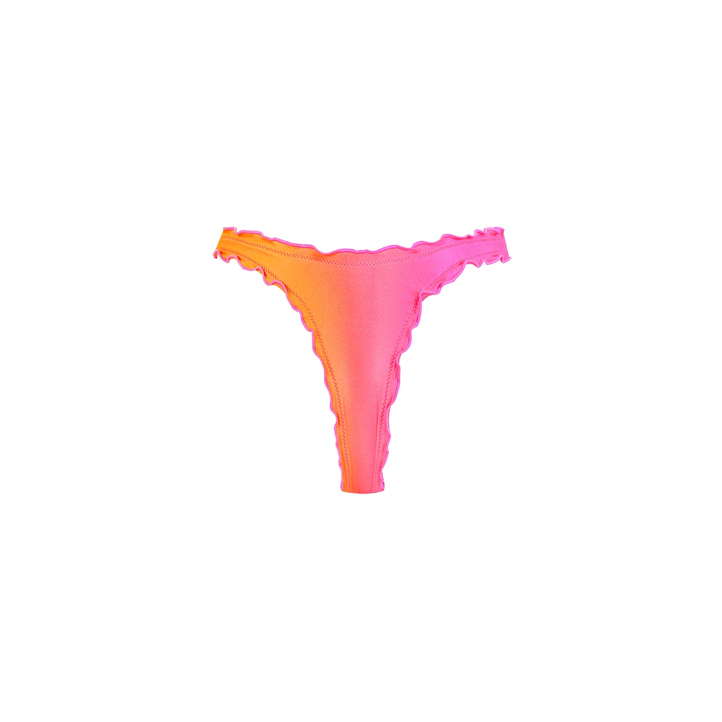 Kulani Kinis - Lettuce Edge Thong Bikini Bottom - Tropical Haven