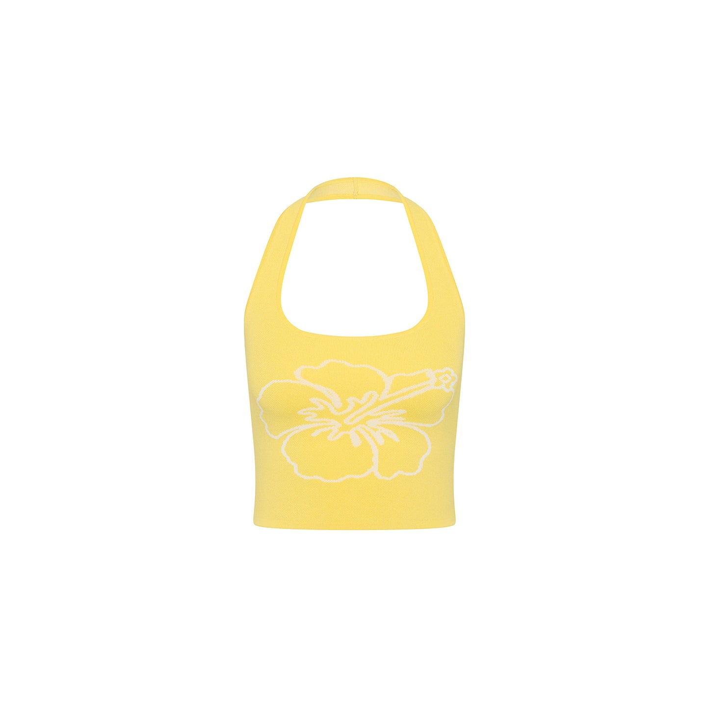 Kulani Kinis - Knit Halter Tank Top - Sunny Honey