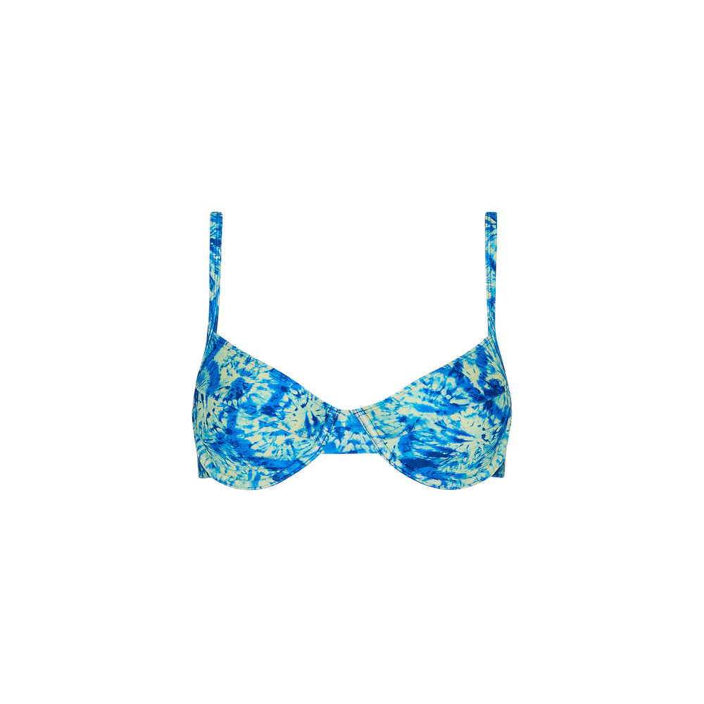 Kulani Kinis - Ditzy Underwire Bra Bikini Top - Tidal Glow