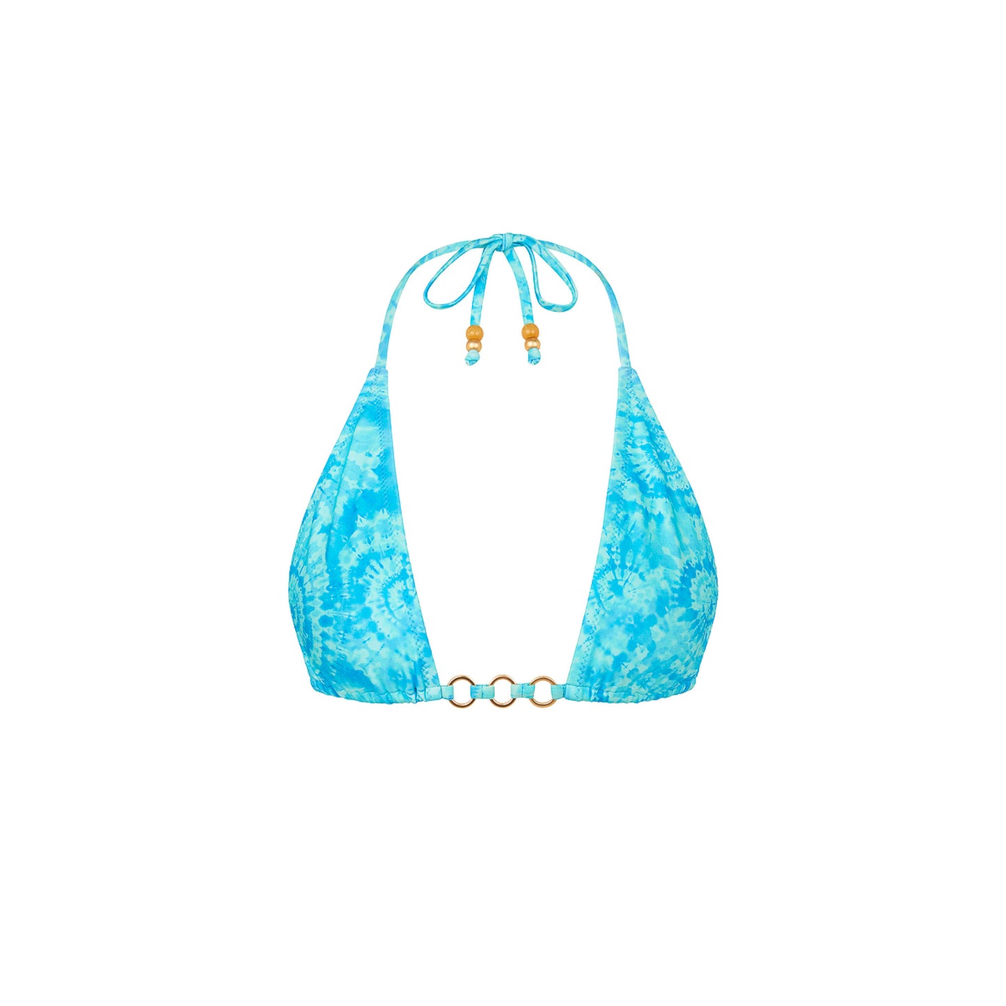 Kulani Kinis - Trio Ring Triangle Bikini Top - Starry Seas