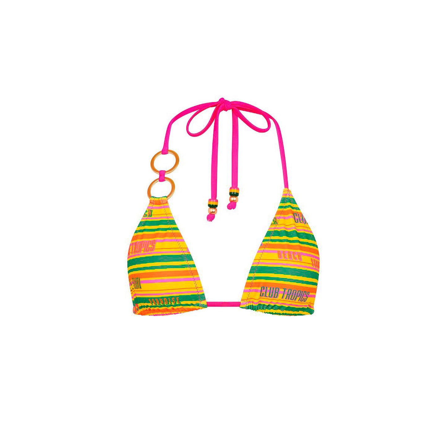 Kulani Kinis - Duo Ring Halter Bikini Top - Sunshine Lover