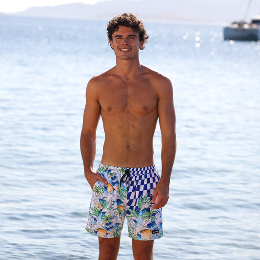 Kulani Kinis - Men's Swim Trunks - Blue Crush