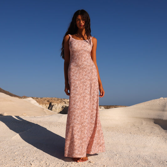 Kulani Kinis - Scoop Low Back Maxi Dress - Wild Skies