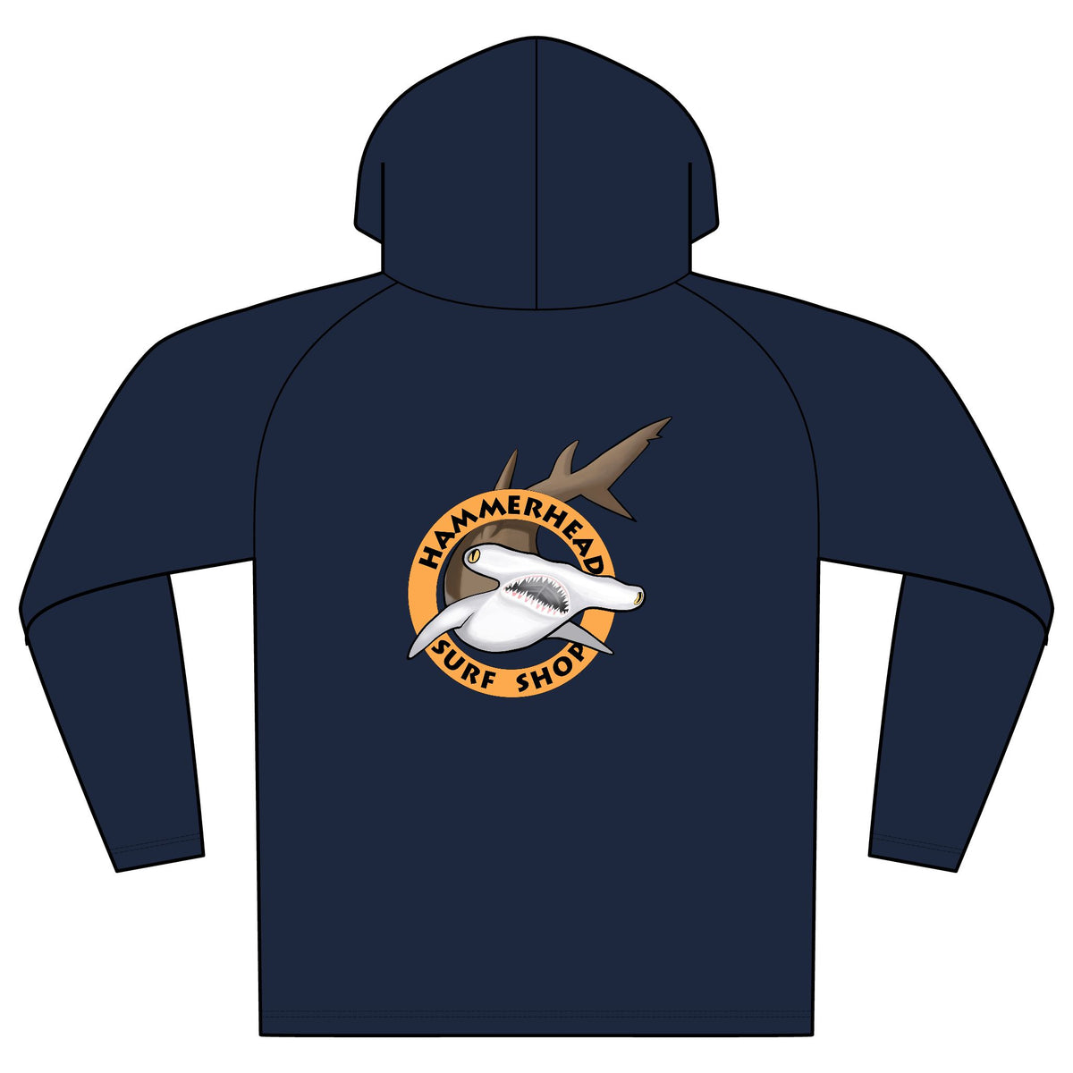 Hammerhead Surf Shop logo Hooded UPF Shirt