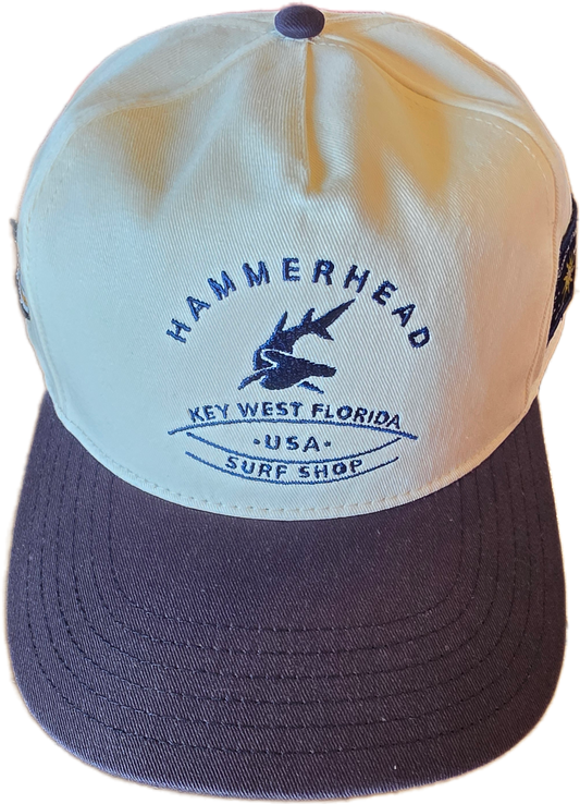 Hammerhead Live Like a Local Cream/Navy Hat