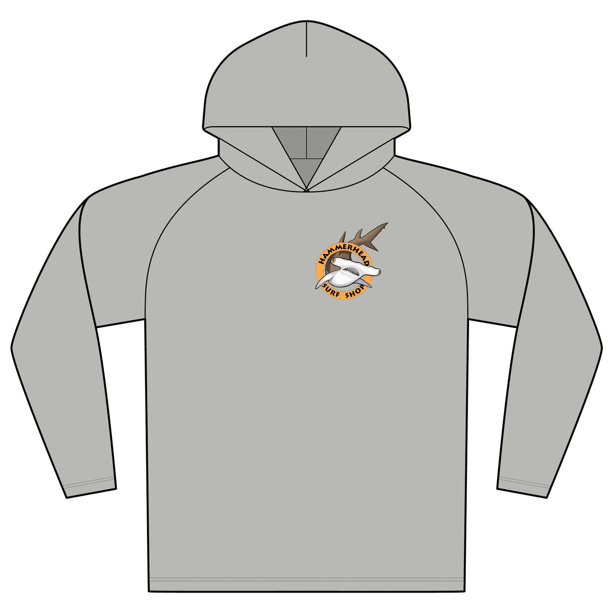 Hammerhead Surf Shop logo Hooded UPF Shirt