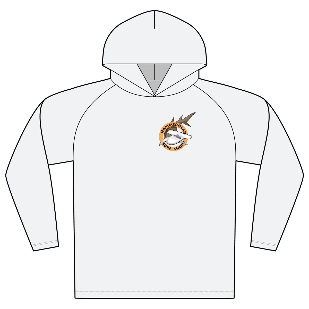 Hammerhead Surf Shop logo Hooded UPF Shirt
