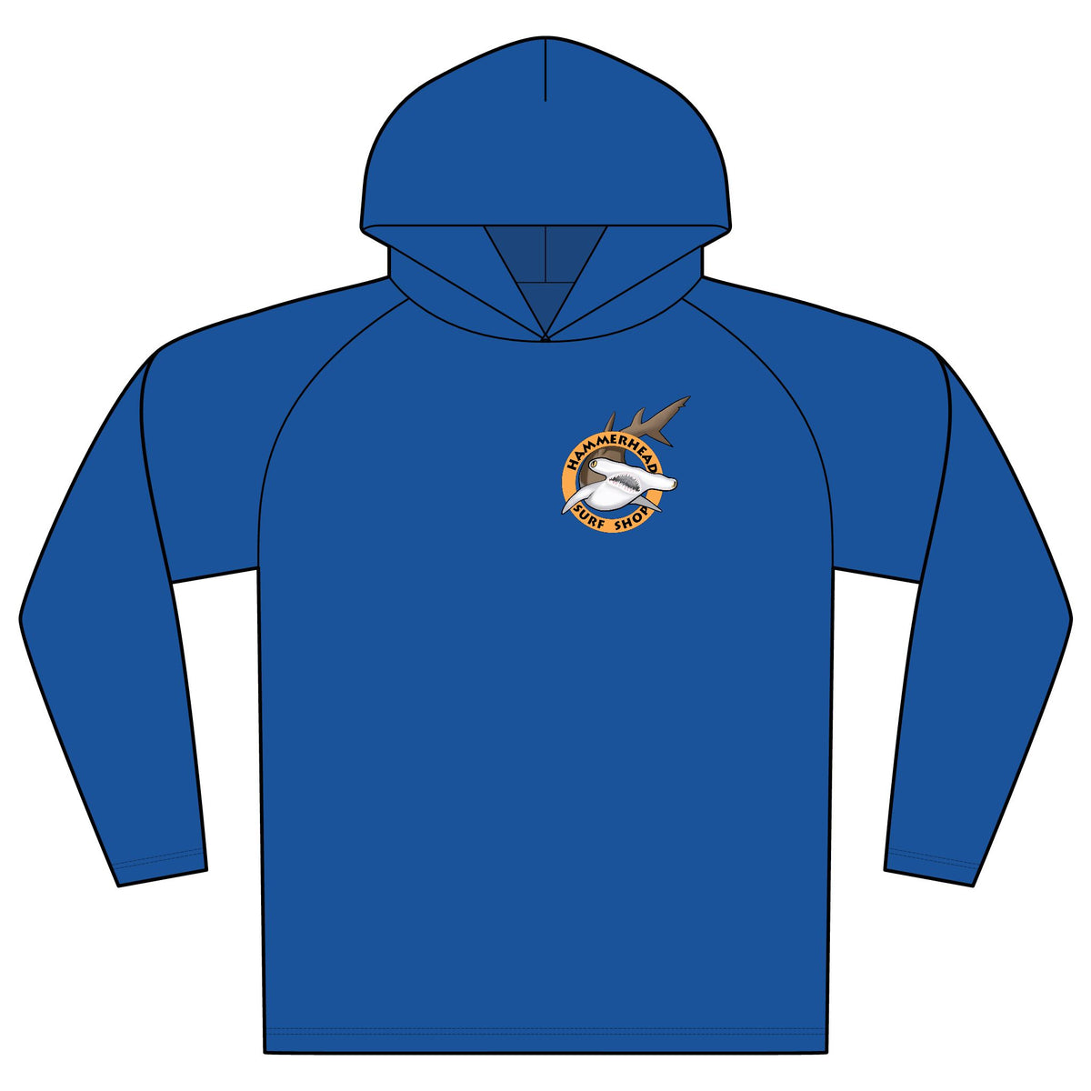 Hammerhead Surf Shop logo Hooded UPF Shirt