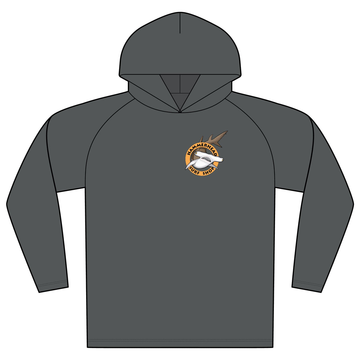 Hammerhead Surf Shop logo Hooded UPF Shirt