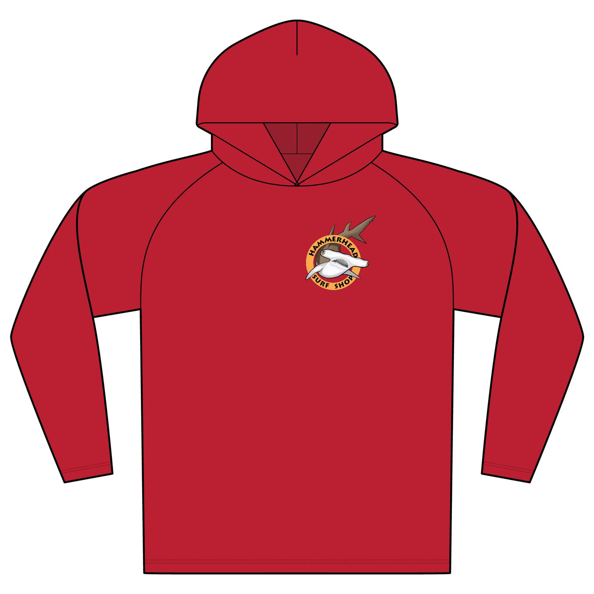 Hammerhead Surf Shop logo Hooded UPF Shirt