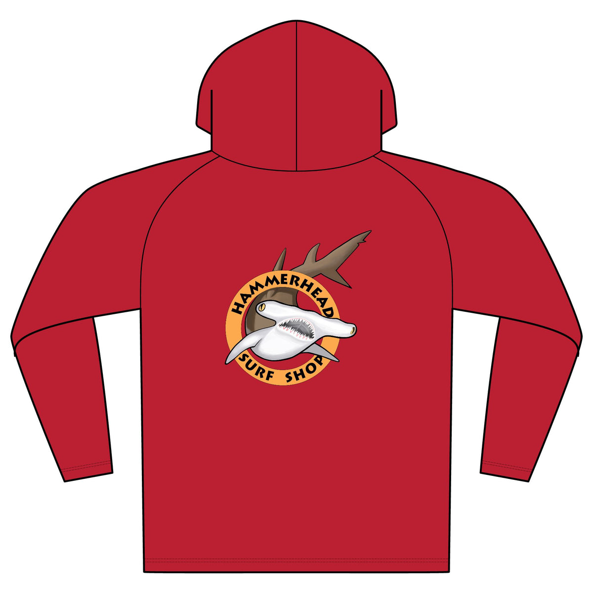 Hammerhead Surf Shop logo Hooded UPF Shirt