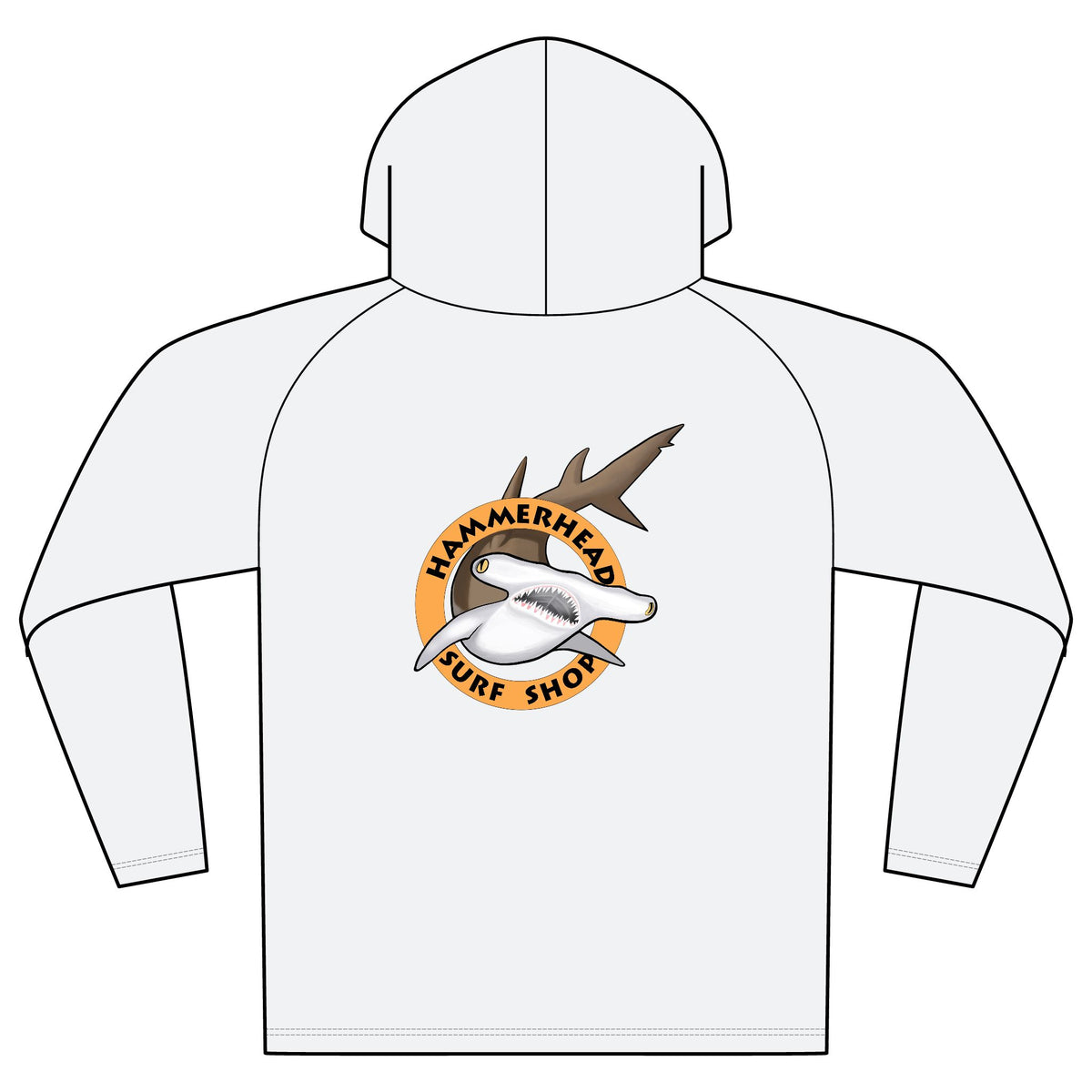 Hammerhead Surf Shop logo Hooded UPF Shirt
