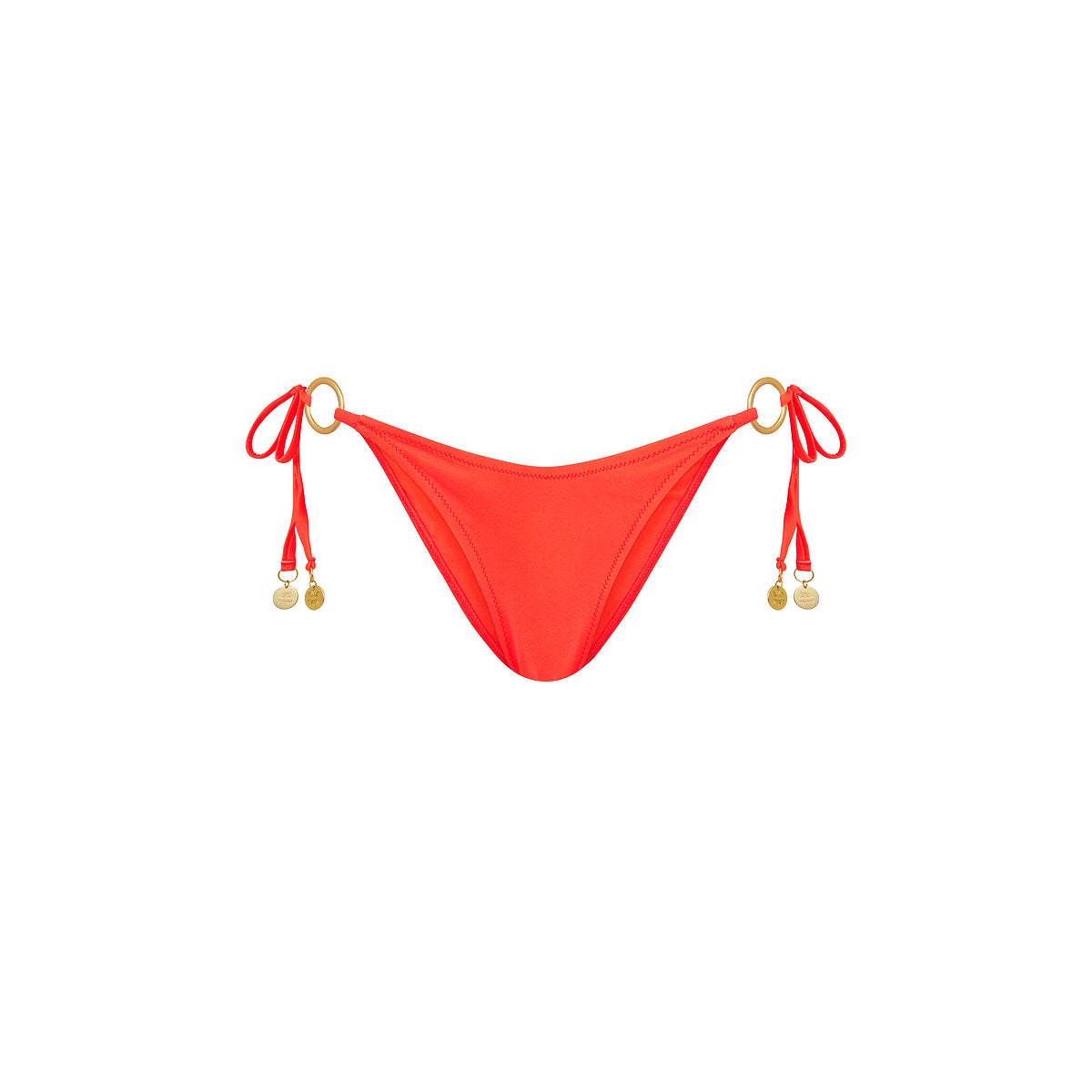 Kulani Kinis - Ring Cheeky Tie Bikini Bottom - Amber Glow
