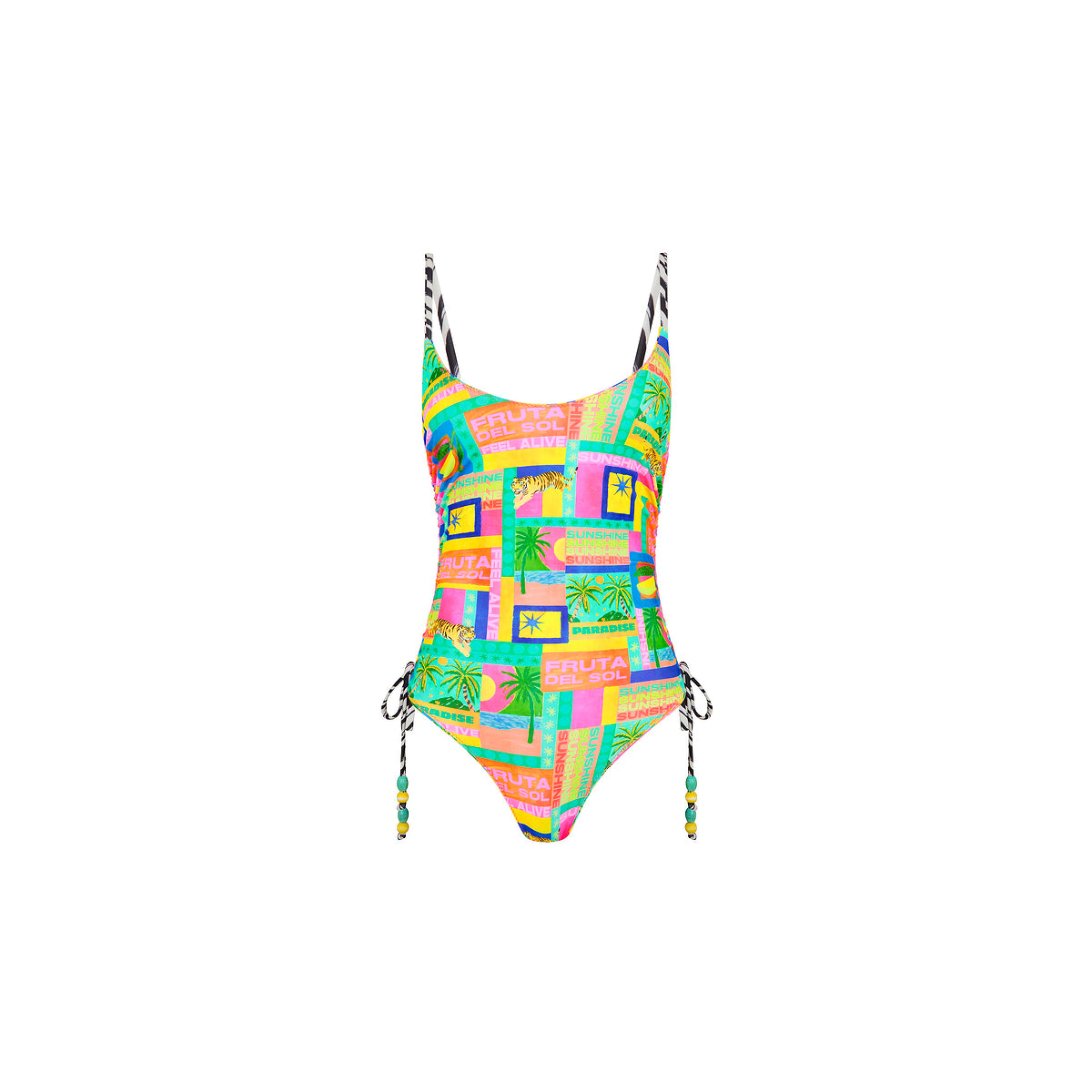 Kulani Kinis - Ruched Tie Side Cheeky One Piece - Sun Honey