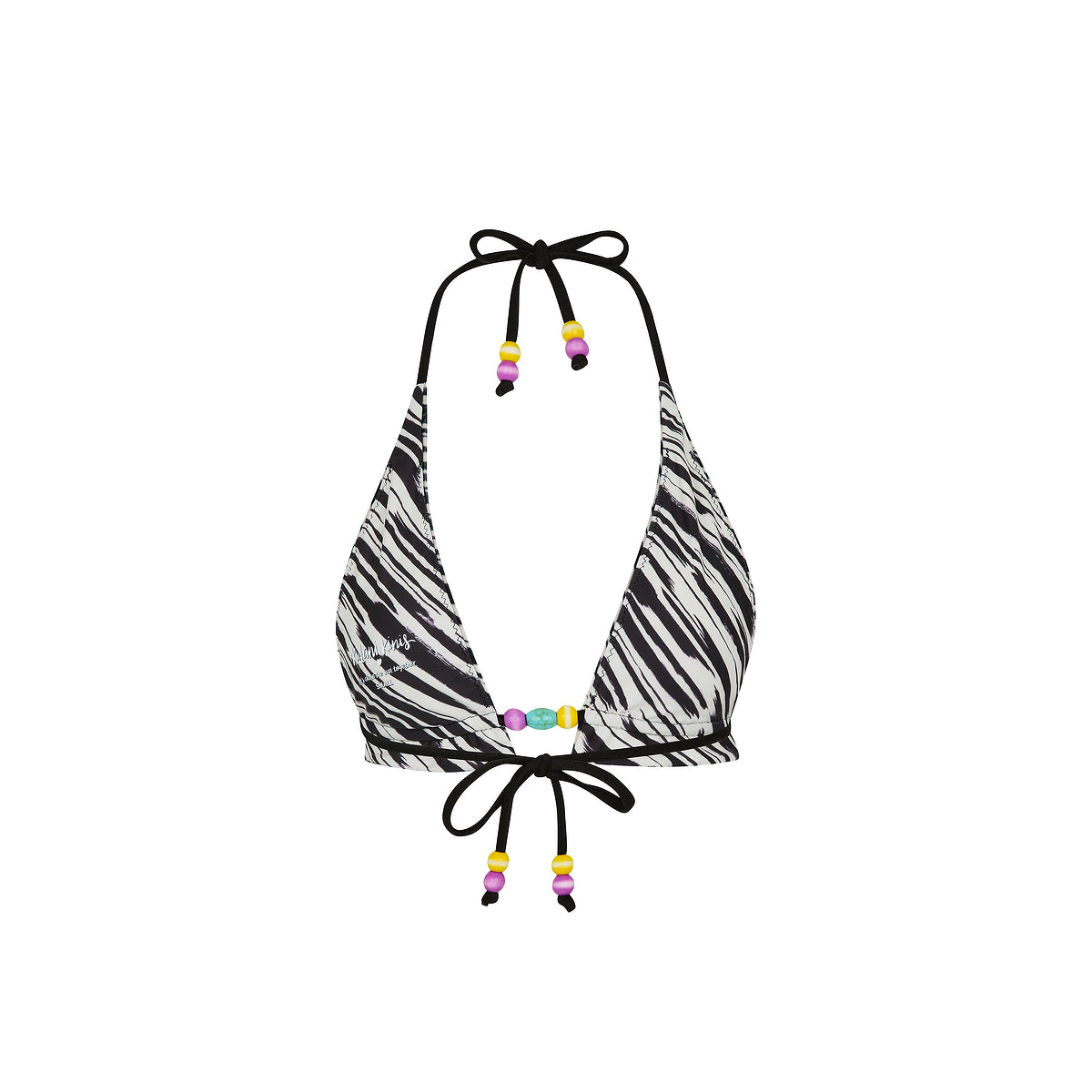 Kulani Kinis - Frill Halter Bralette Bikini Top - Wild Honey