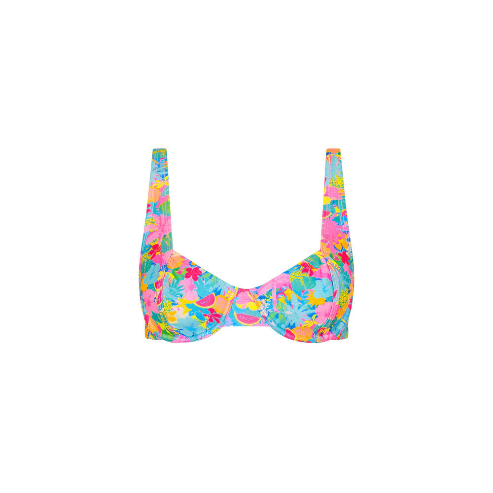 Kulani Kinis - Underwire Bralette Bikini Top - Pretty Paradise