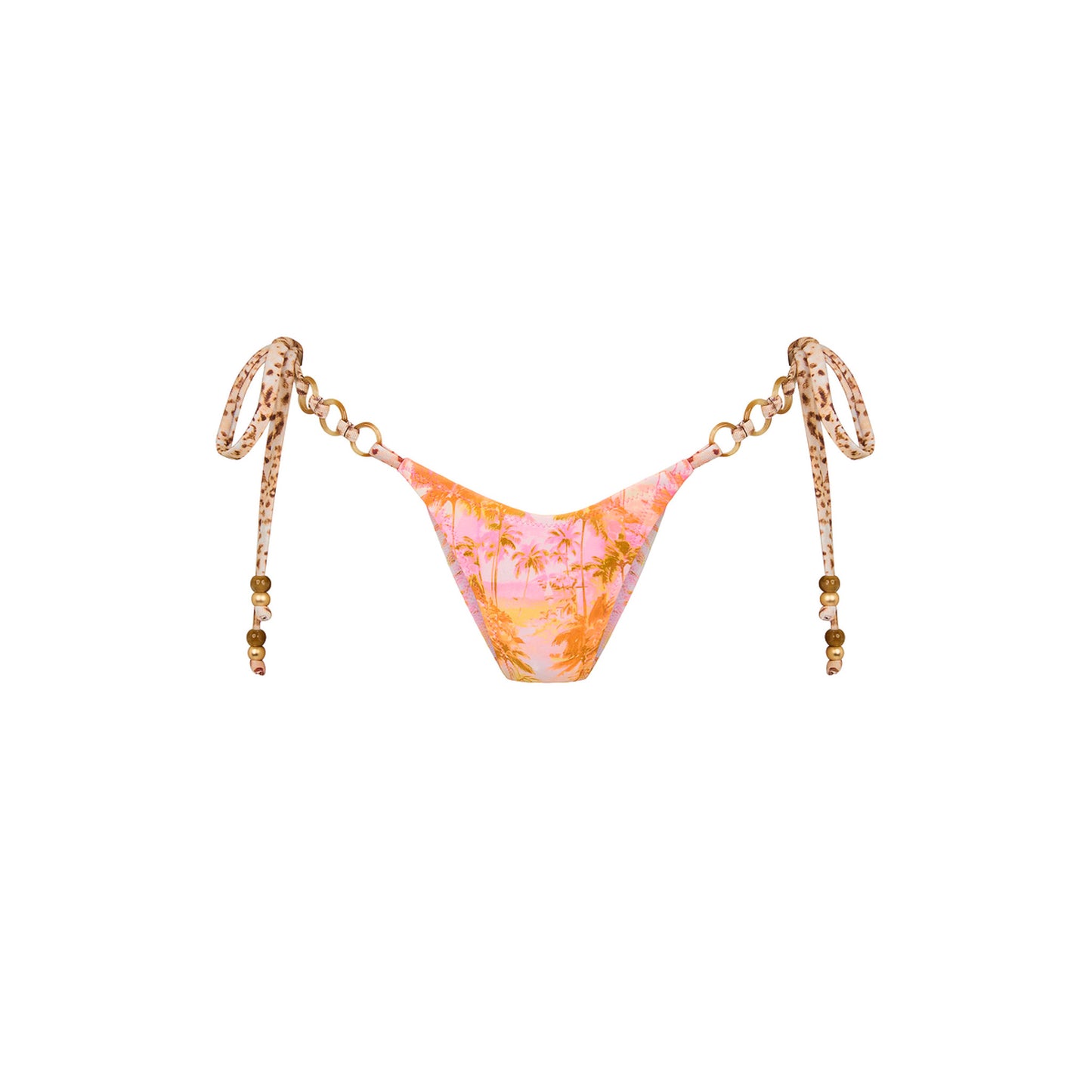 Kulani Kinis - Trio Ring Cheeky Tie Bikini Bottom - Wild Skies