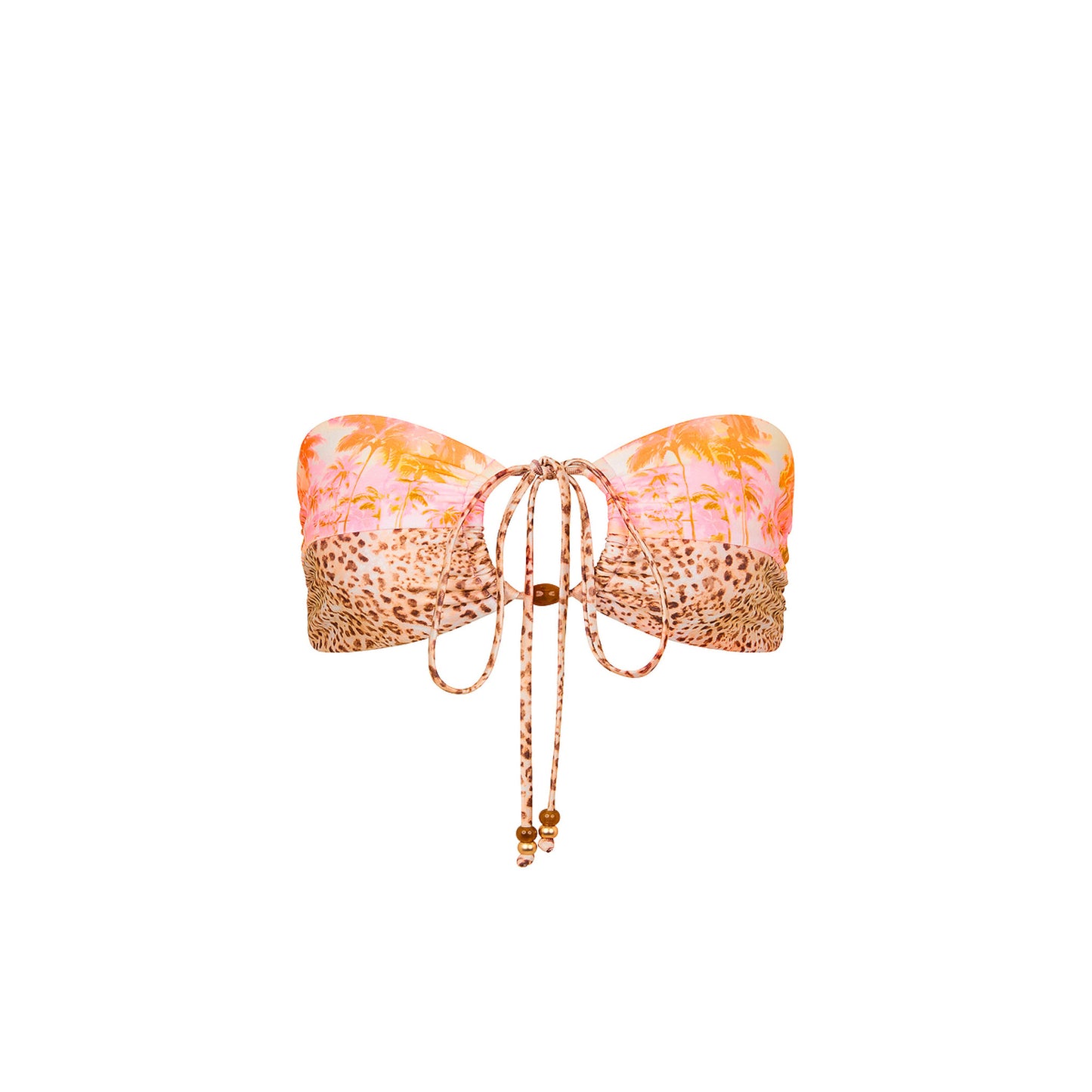 Kulani Kinis - Soft Splice Bandeau Bikini Top - Wild Skies