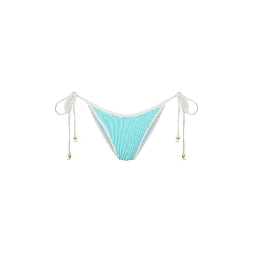 Kulani Kinis - Bind Dipped Cheeky Tie Bikini Bottom - Calypso Blue