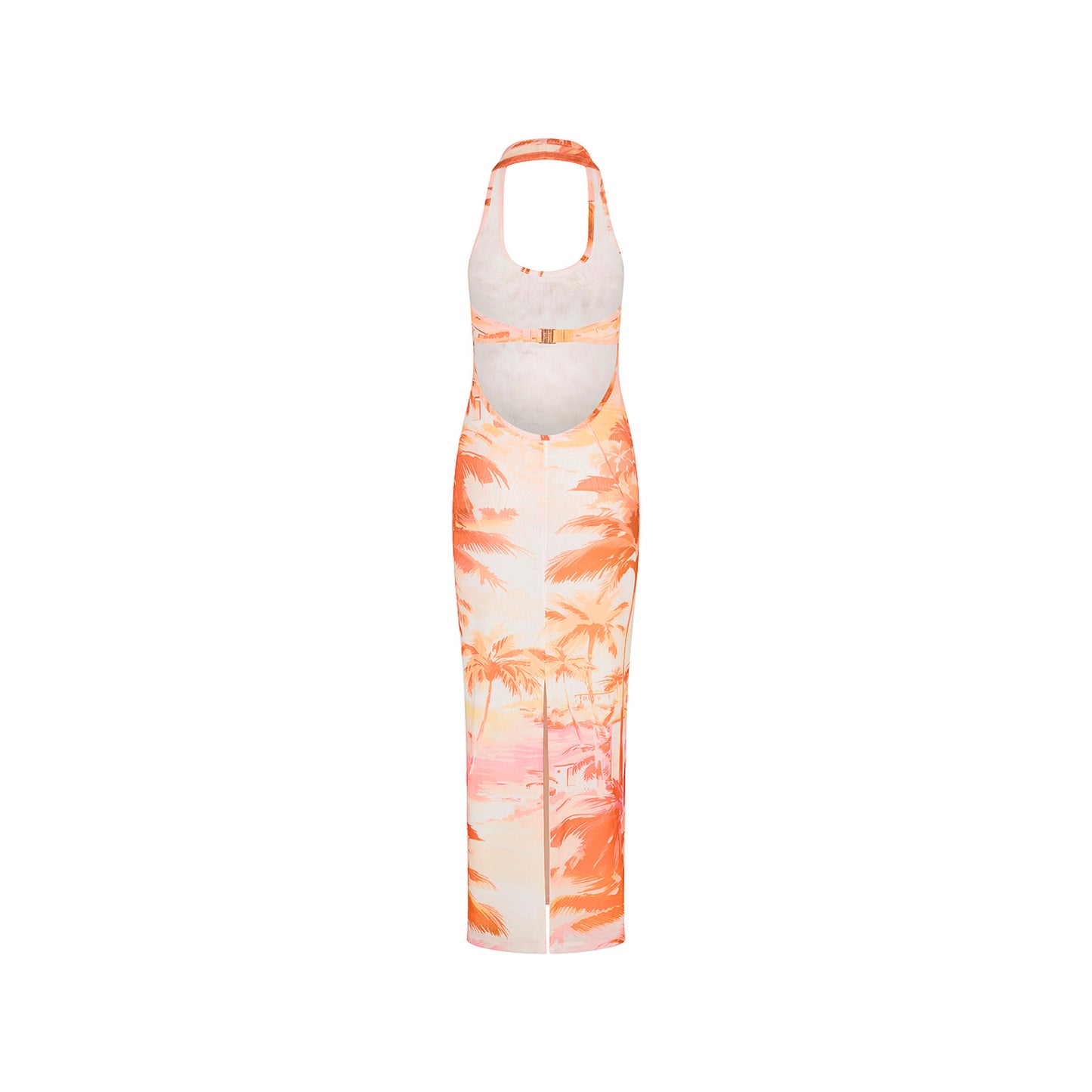 Kulani Kinis - Halter Mesh Maxi Dress - Wild Skies