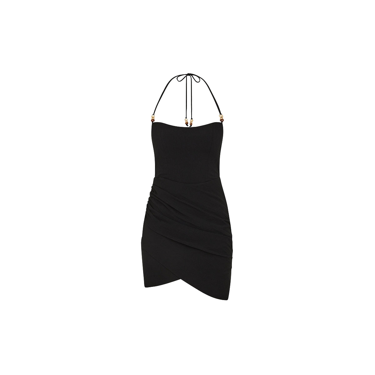 Kulani Kinis - Ruched Side Mini Dress - Twilight Black