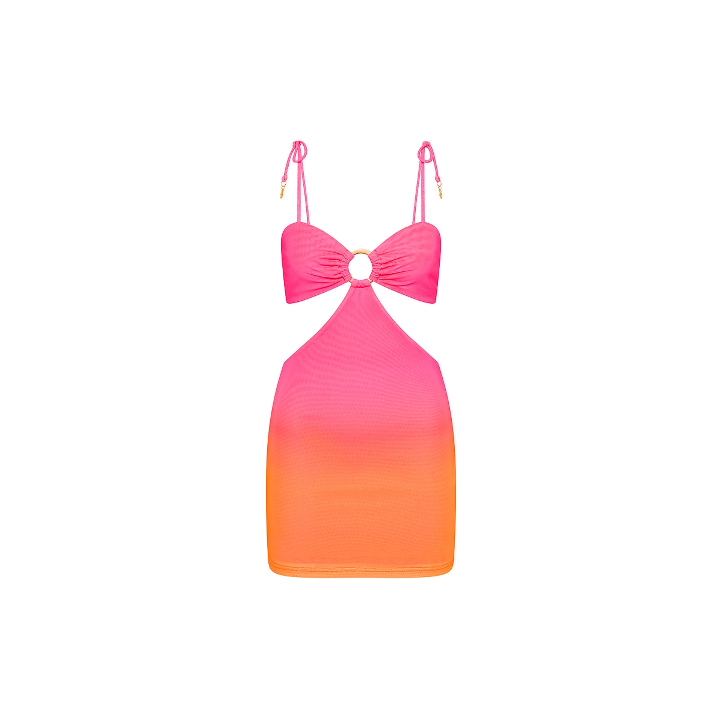 Kulani Kinis - Ring Cut Out Mini Dress - Tropical Heatwave 98 USD