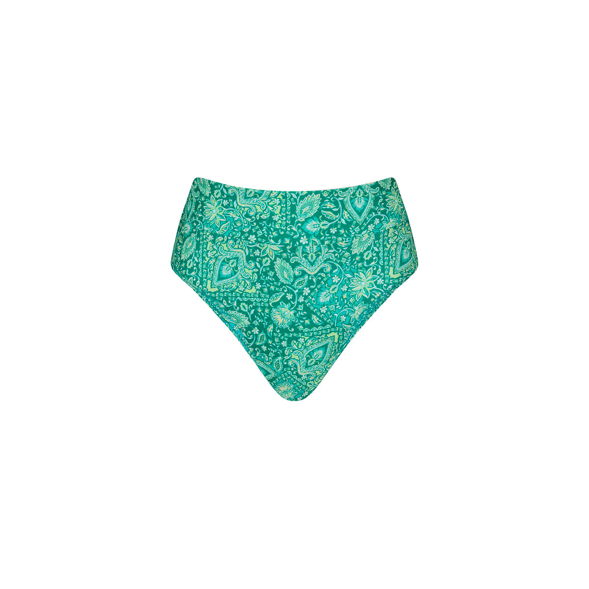 Kulani Kinis - High Hip Cheeky Bikini Bottom - Emerald Aura