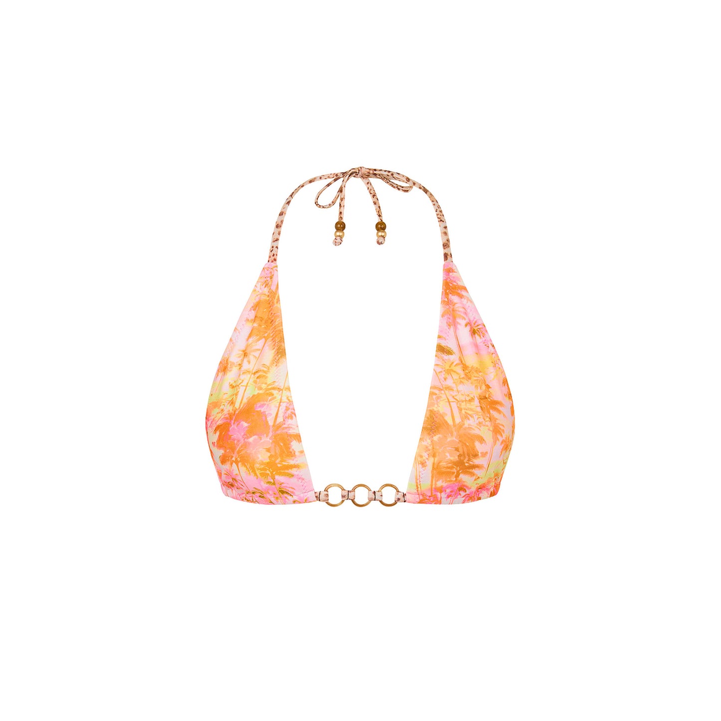 Kulani Kinis - Trio Ring Triangle Bikini Top - Wild Skies