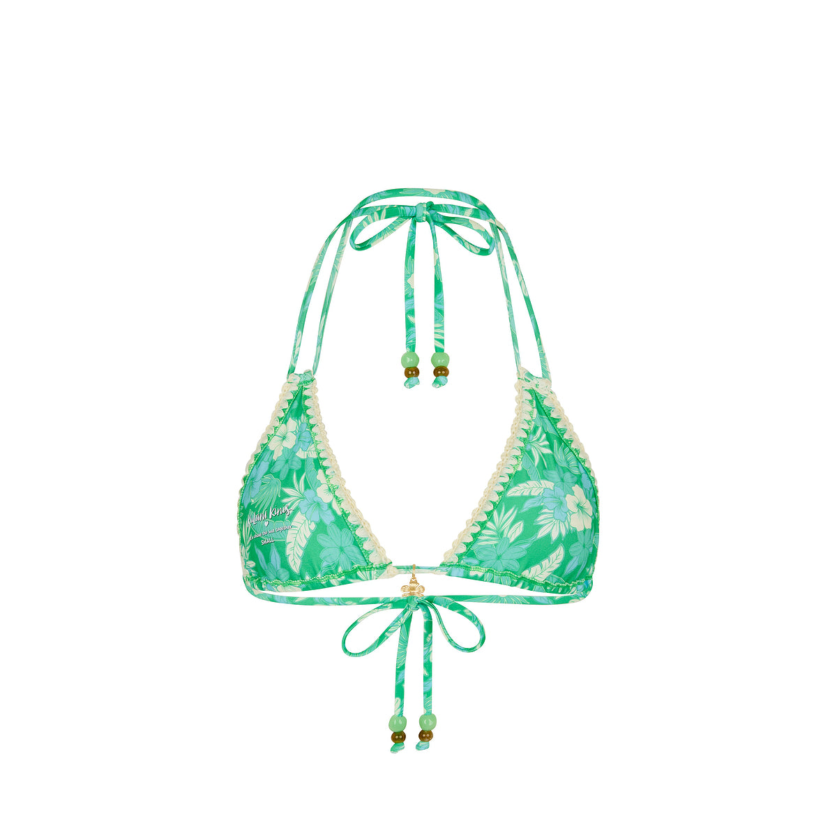 Kulani Kinis - Crochet Halter Bikini Top - Barefoot Breeze