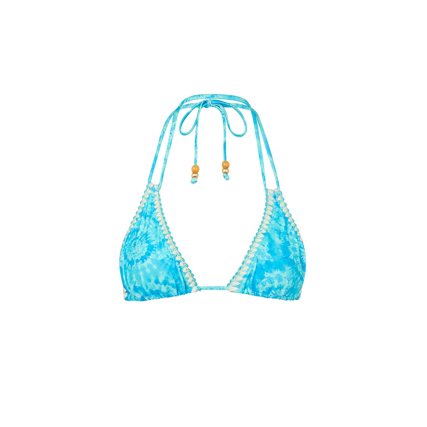 Kulani Kinis - Crochet Halter Bikini Top - Starry Seas