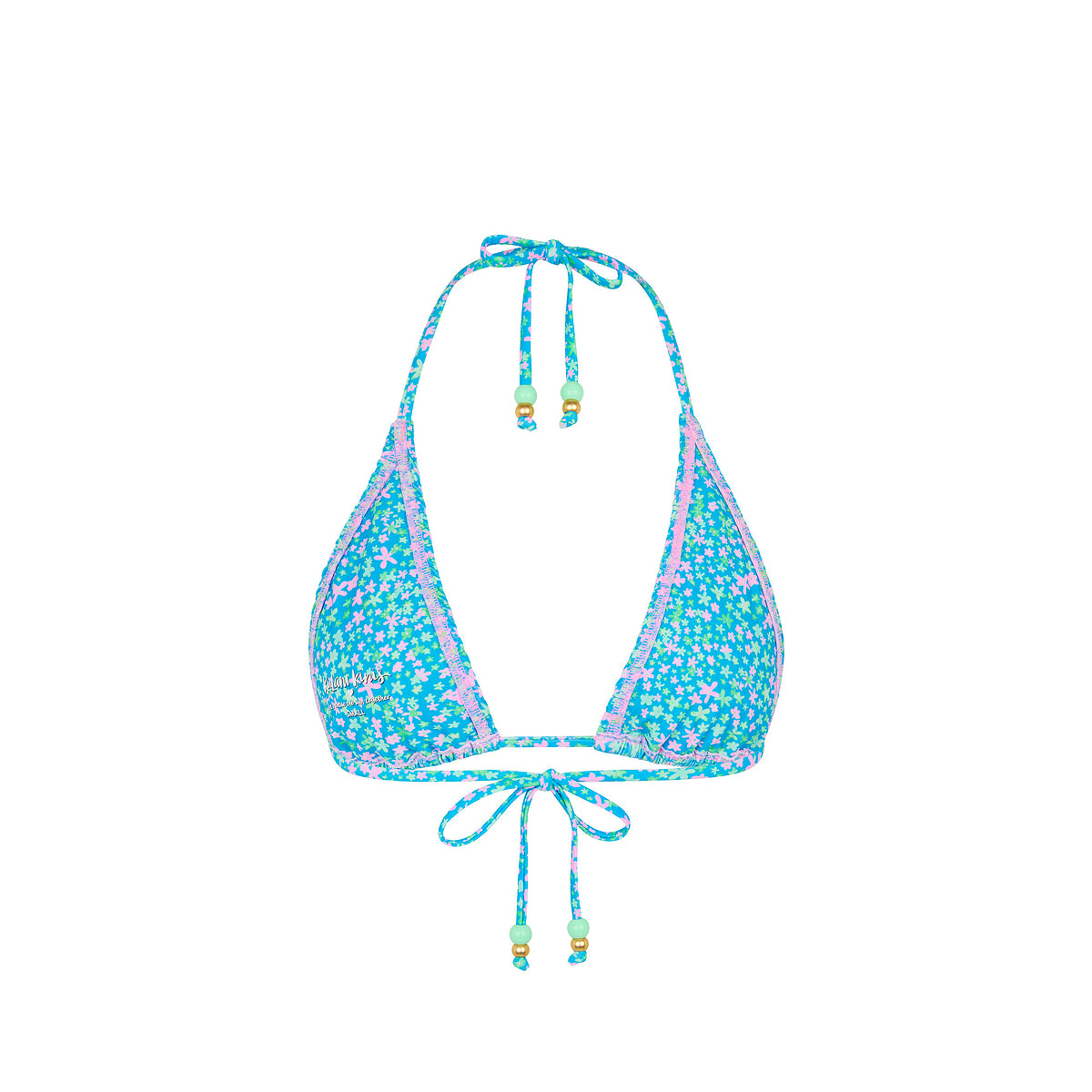 Kulani Kinis - Shirred Triangle Bikini Top - Ocean Kisses