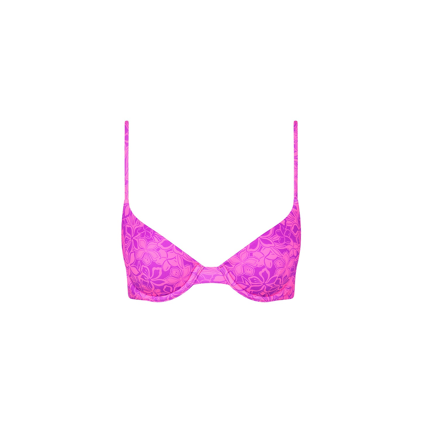 Kulani Kinis - Slim Underwire Bra Bikini Top - Bubble Berry