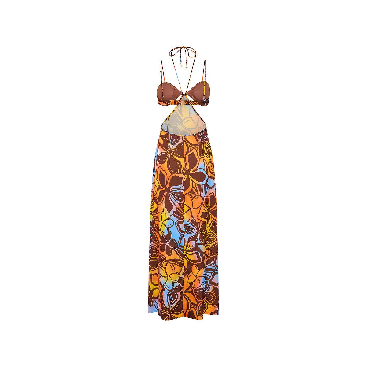 Kulani Kinis - Strappy Cut Out Maxi Dress - Frangipani Fizz