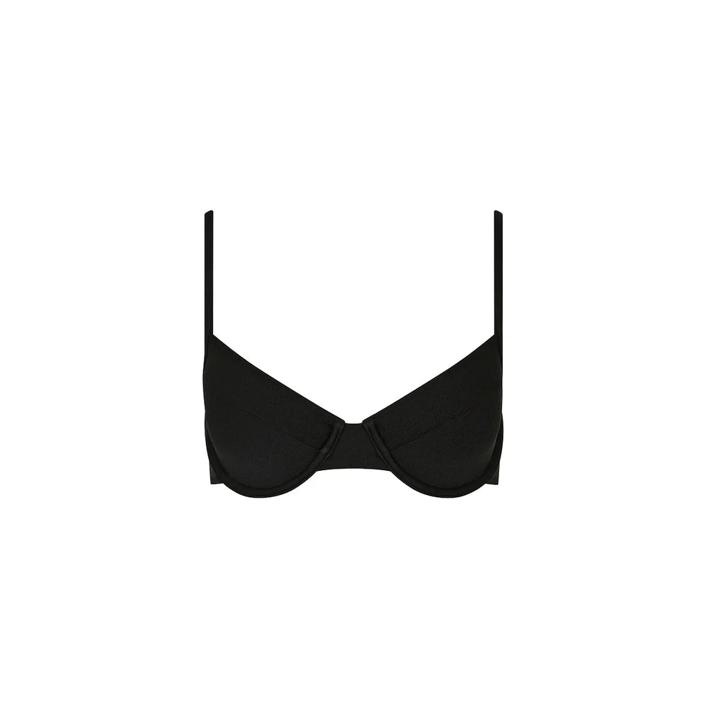 Kulani Kinis - Ditzy Underwire Bra Bikini Top - Twilight Black