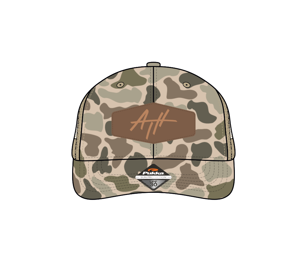 Leather Patch Camo Beige Aaron Hudgins