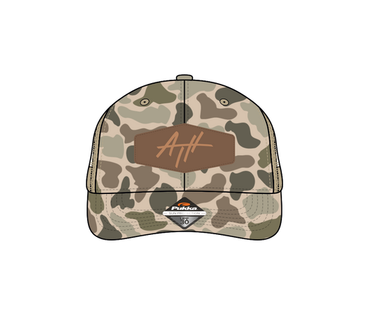 Leather Patch Camo Beige Aaron Hudgins
